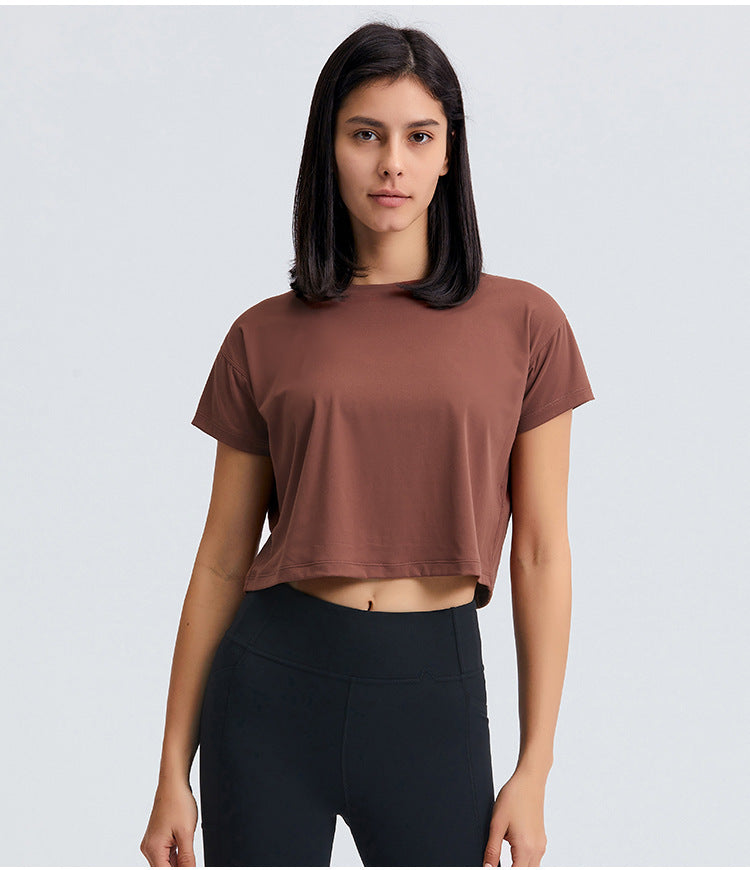 Women's Round Neck Yoga Tops