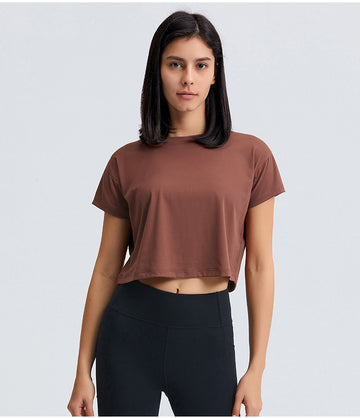 Women's Round Neck Yoga Tops