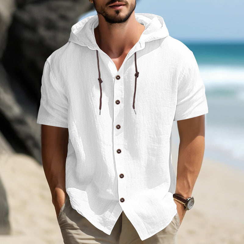 Men's  Casual And Comfortable Short-sleeved Shirt