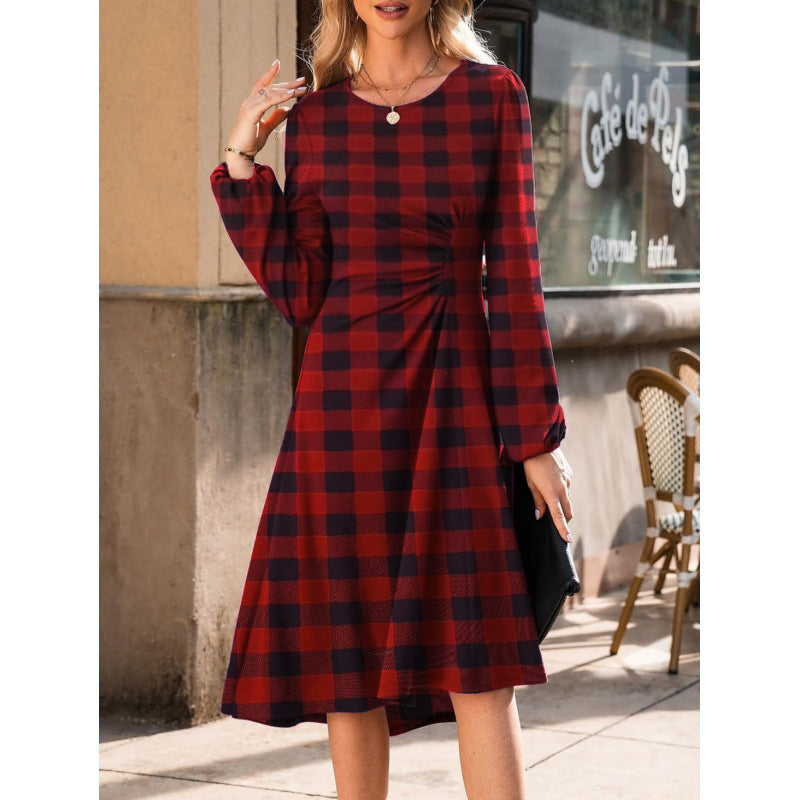 Long Sleeve Slim Fit Slit Dress