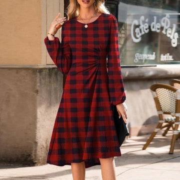 Long Sleeve Slim Fit Slit Dress